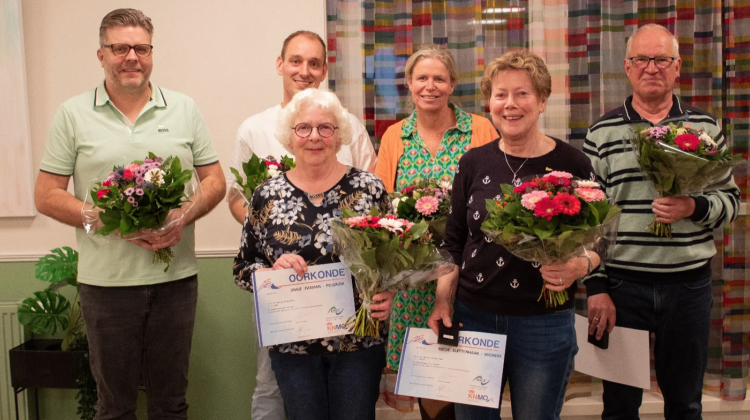 Zes jubilarissen gehuldigd bij Soli Deo Gloria in Harfsen
