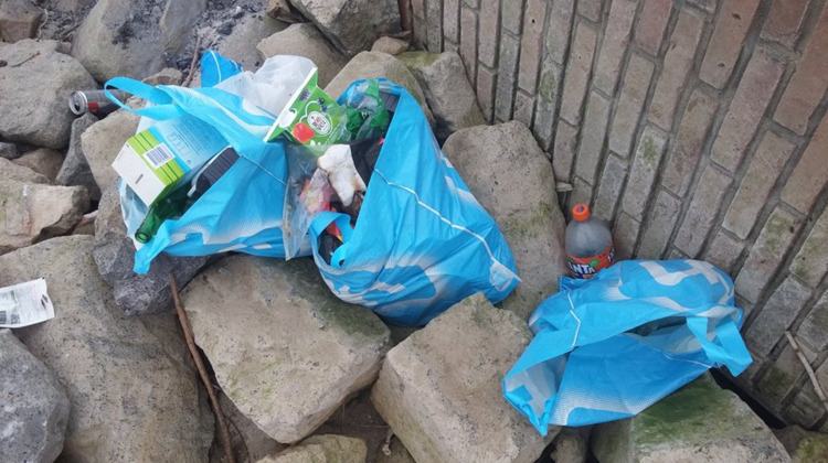 BBQ'ers laten zakken troep achter bij Noorderhaven